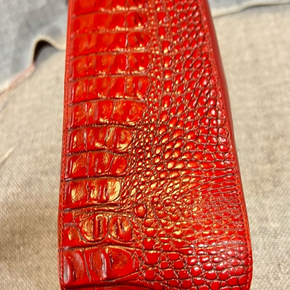Brahmin Leather Crossbody Bag Red - Picture 6 of 16